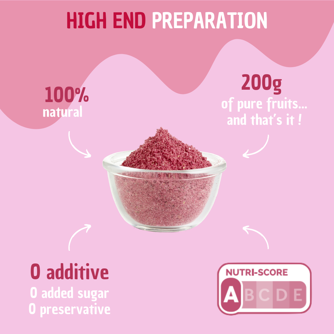 RED antioxydant - fraise, myrtille, cassis, banane, framboise