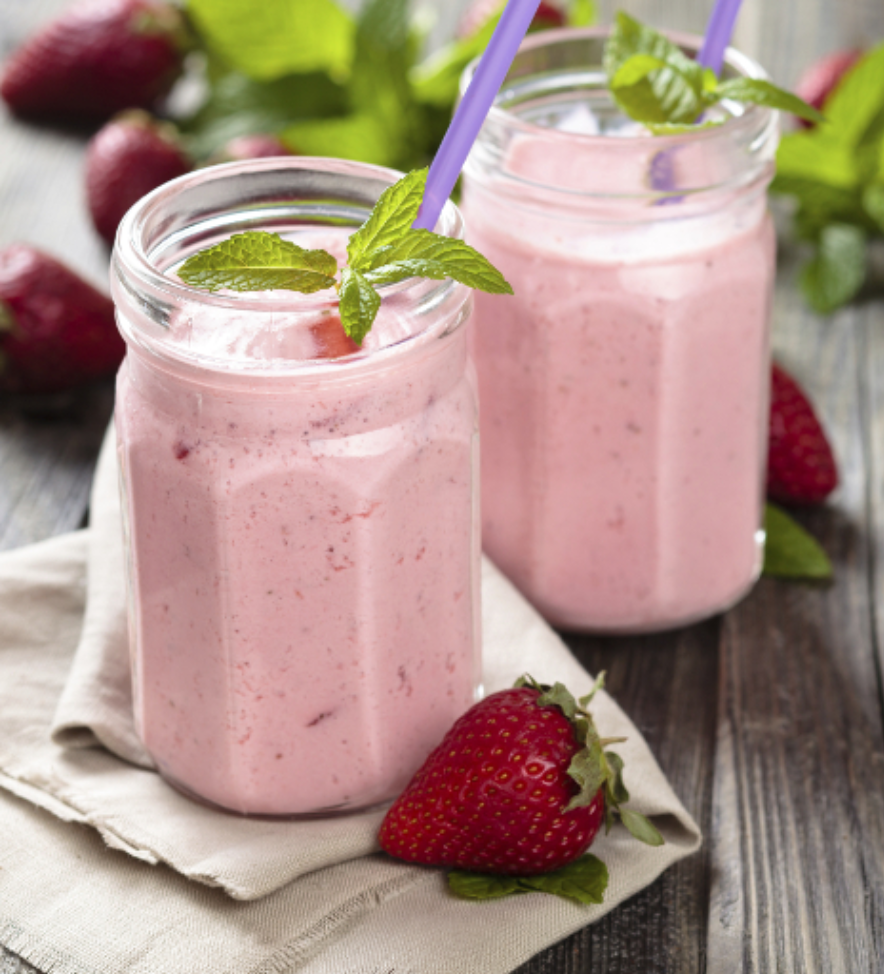 Recette facile milkshake fraise vanille