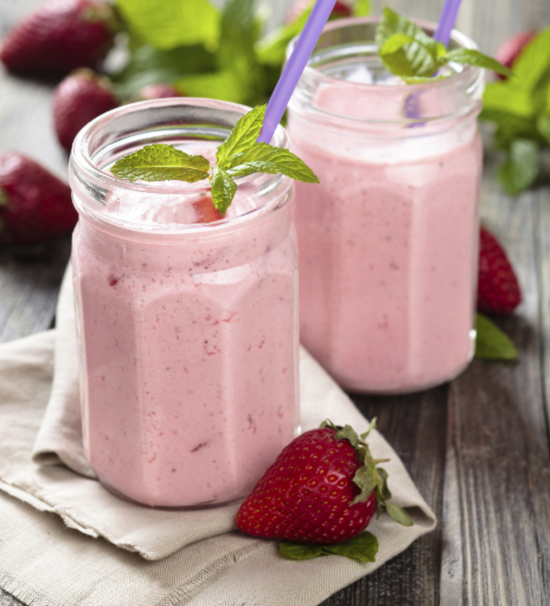Recette facile milkshake fraise vanille