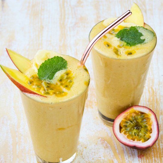 Smoothie yellow 100% pur fruits lyophilisés à réhydrater - Recette saine et naturelle