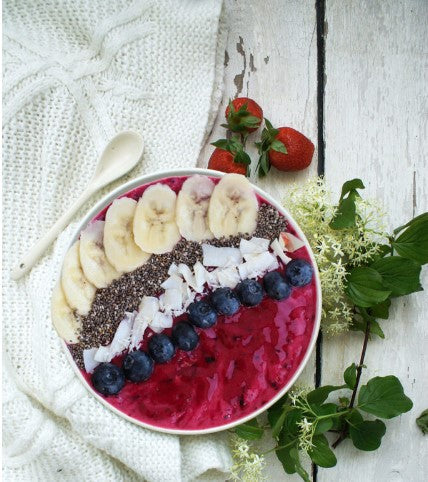 Recette smoothie Bowl Energy fruits rouges facile